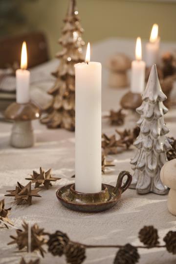 White Rustic candle