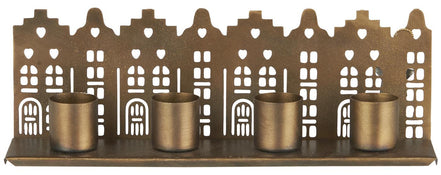 House Facades Candle holder - Brass