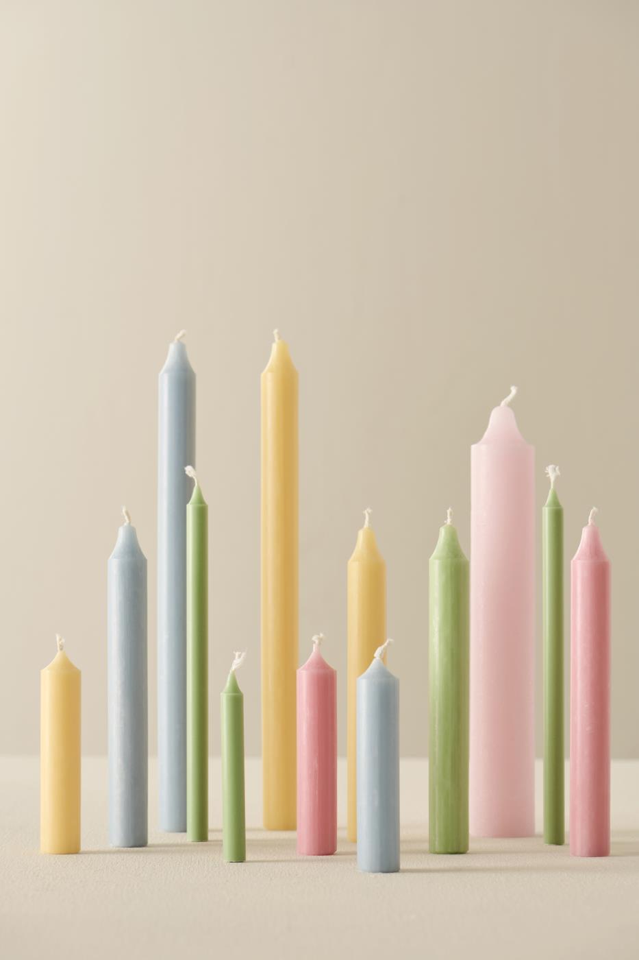 Light pink Rustic candle