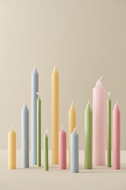 Light pink Rustic candle