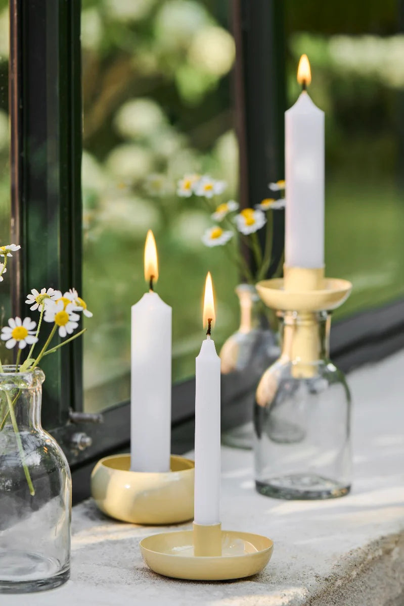 Yellow 1.3cm Candle Holder