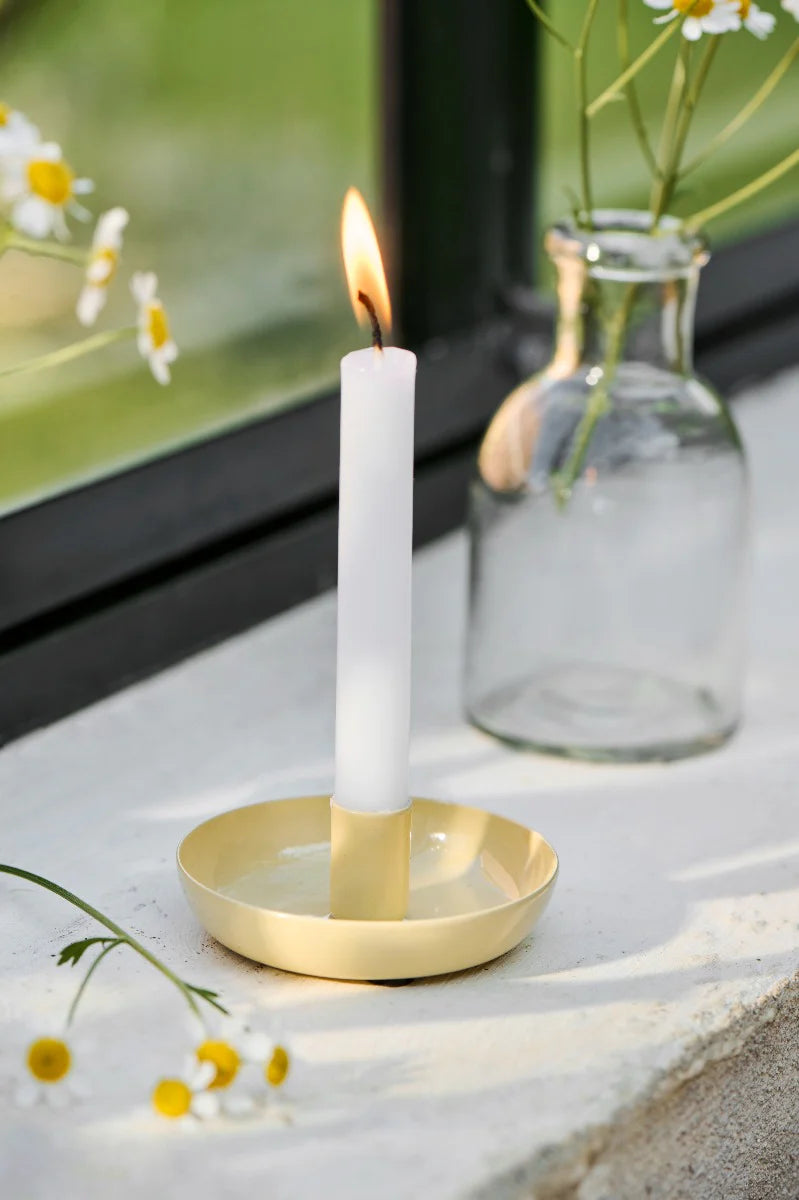 Yellow 1.3cm Candle Holder