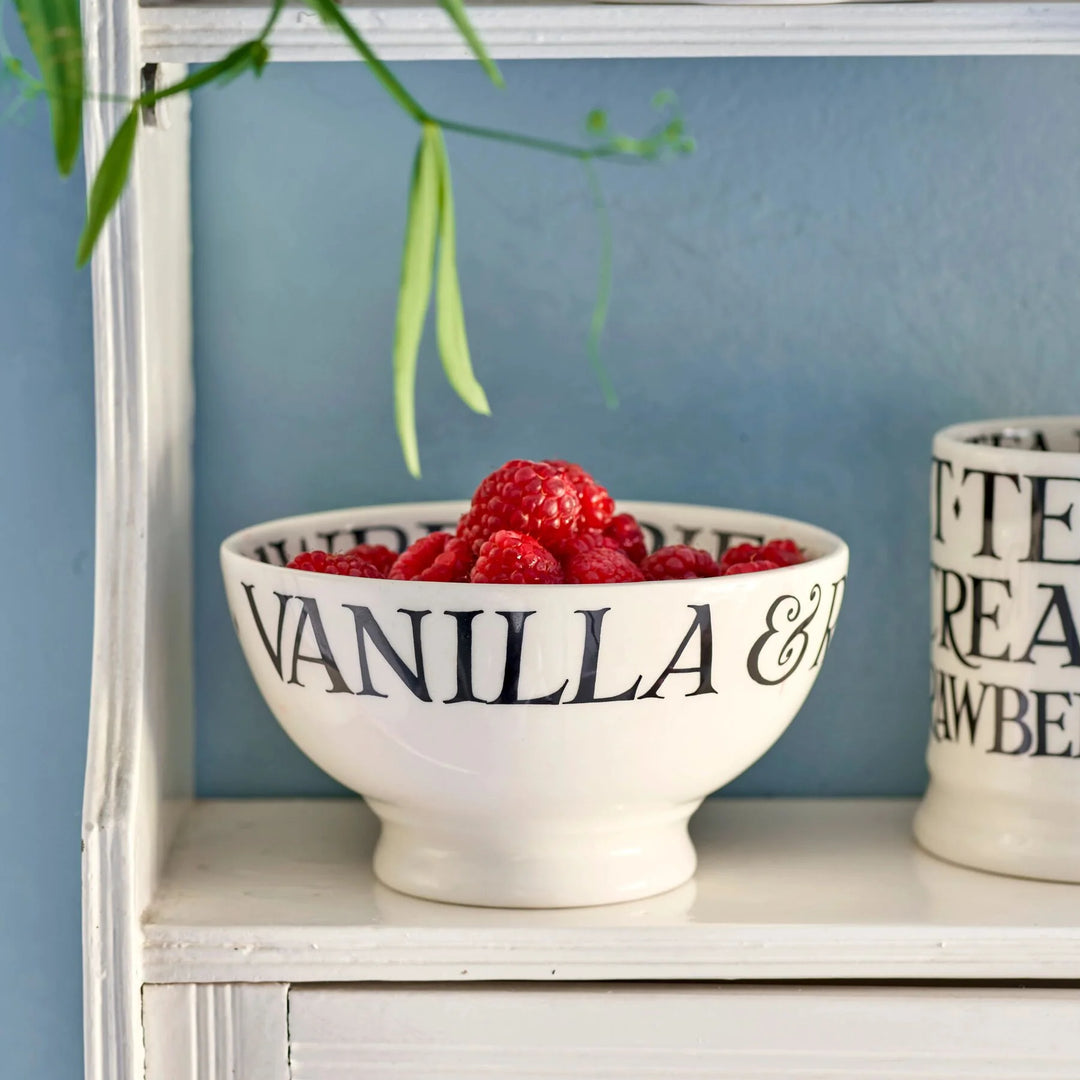 Black Toast Strawbs & Cream French Bowl