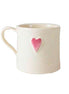 Shaker Pale Pink Heart 250ml Mug