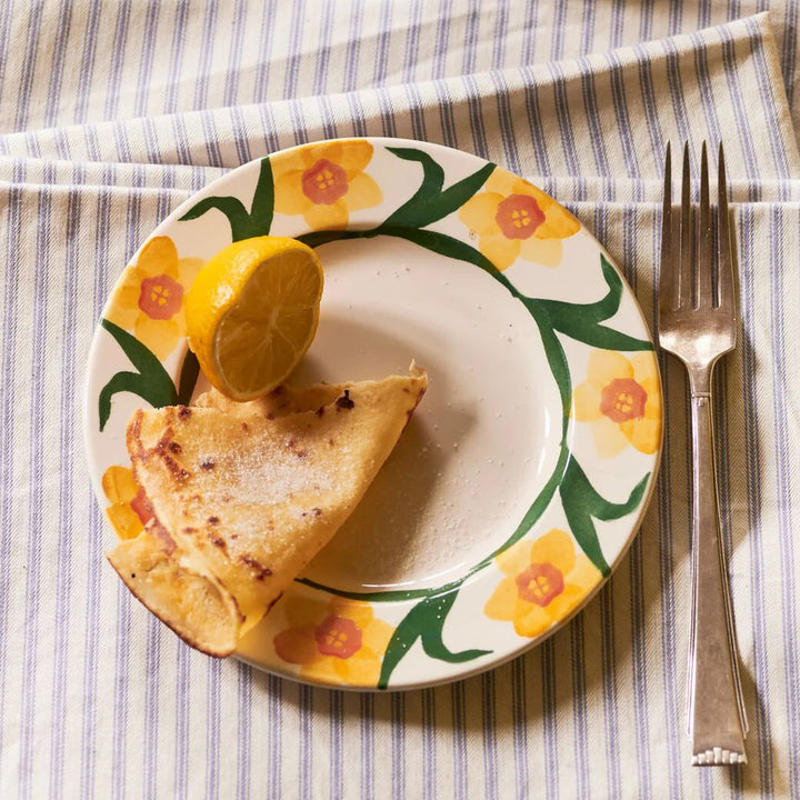 Flowers Windblown Daffodils Small Side Plate, 6.5 Inch