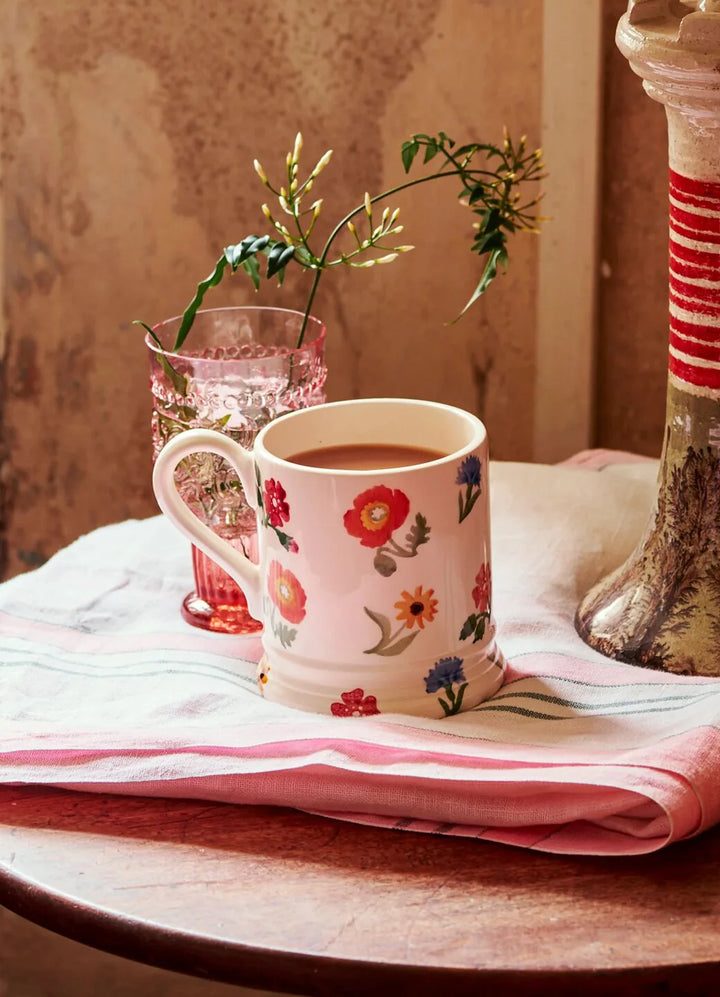 Poppies &amp; Pinks 1/2 Pint Mug