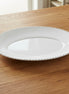 Pearl White Oval Platter Large
