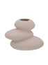 Bisque Pebble Stack Decoration Vase