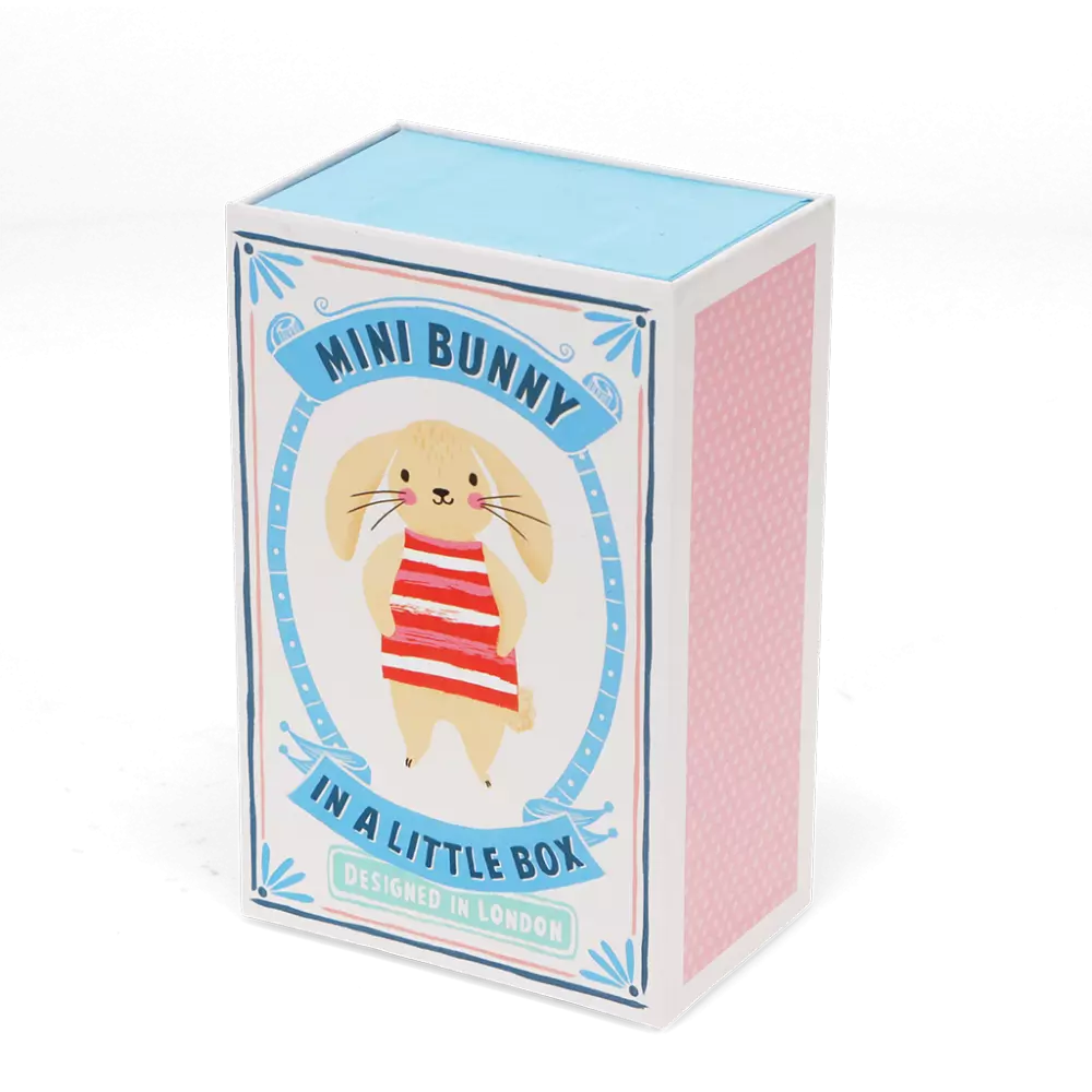 Mini Bunny in a Little Box - soft toy