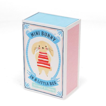 Mini Bunny in a Little Box - soft toy