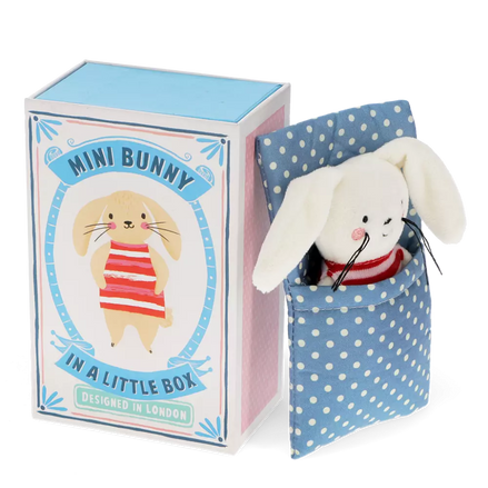 Mini Bunny in a Little Box - soft toy
