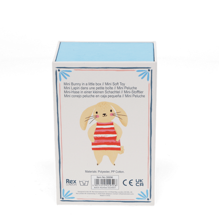 Mini Bunny in a Little Box - soft toy