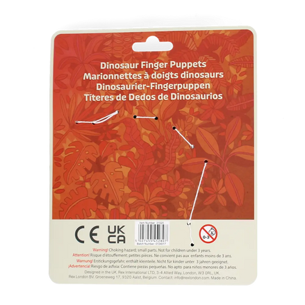 Animal finger puppets (set of 5) - Dinosaur