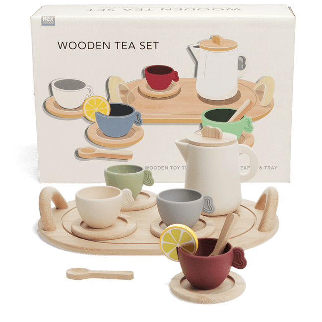 Wooden Toy Tea Playset