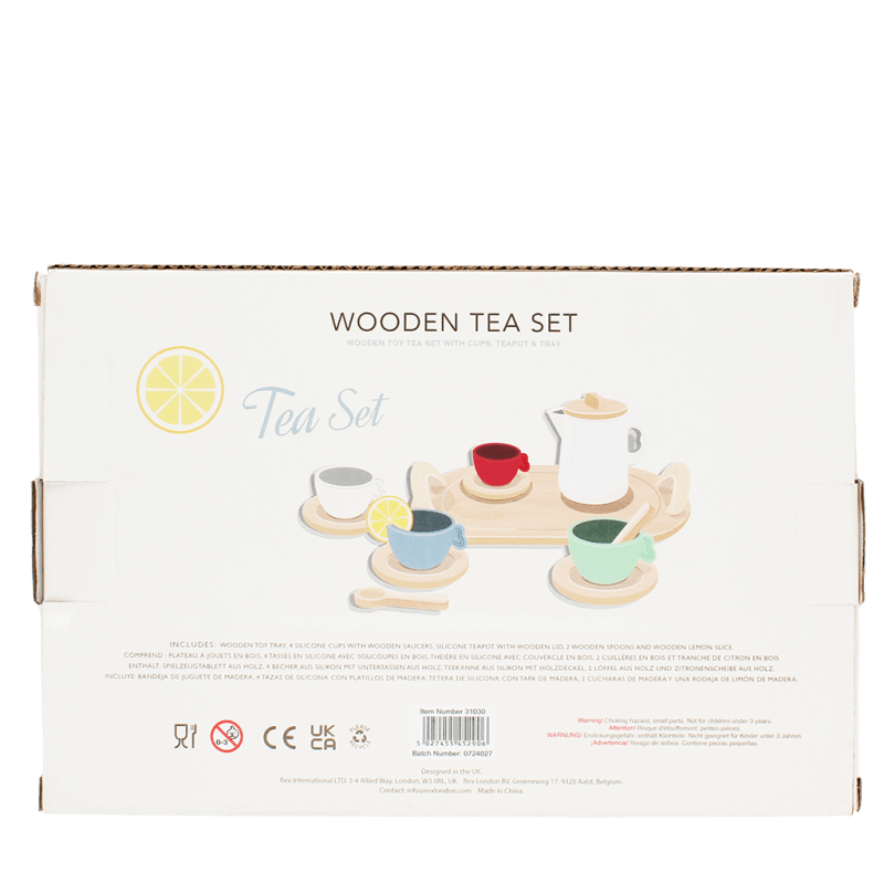 Wooden Toy Tea Playset