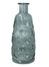 Glass Honeycomb Tall Vase - Green