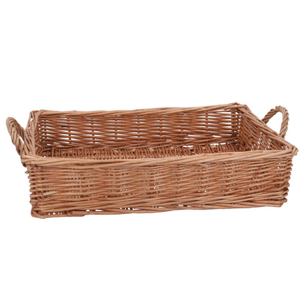 Wicker Tray with Handles