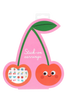 Stick on earrings (40 pairs) - Cherry
