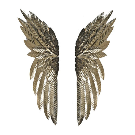Swan Wings Wall Art - Gold