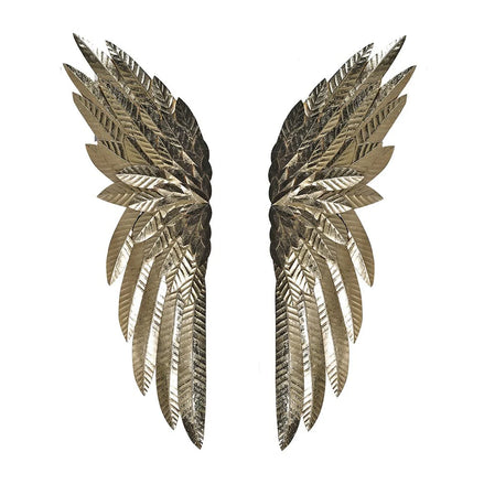 Swan Wings Wall Art - Gold