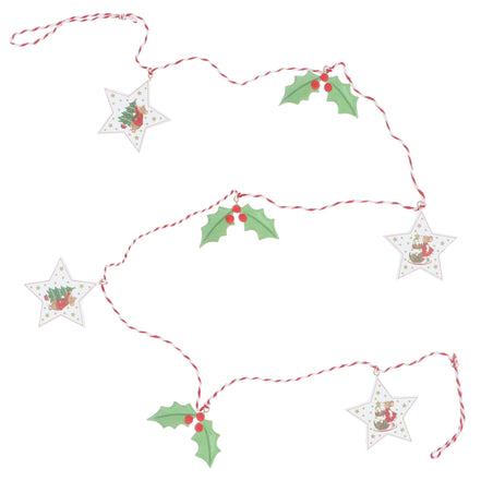 Holly & Alfie Mouse Star & Holly Wooden