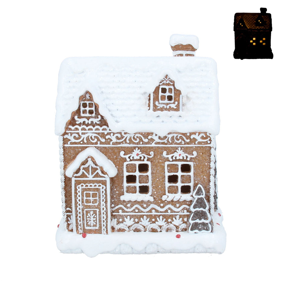 Light Up Small Gingerbread Cottage