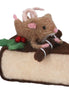 Mixed Wool Mouse On Cake Slice Ornament