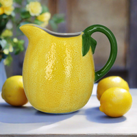Lemon Ceramic Pitcher Jug