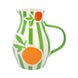 Striped Clementine Stoneware Jug - Medium