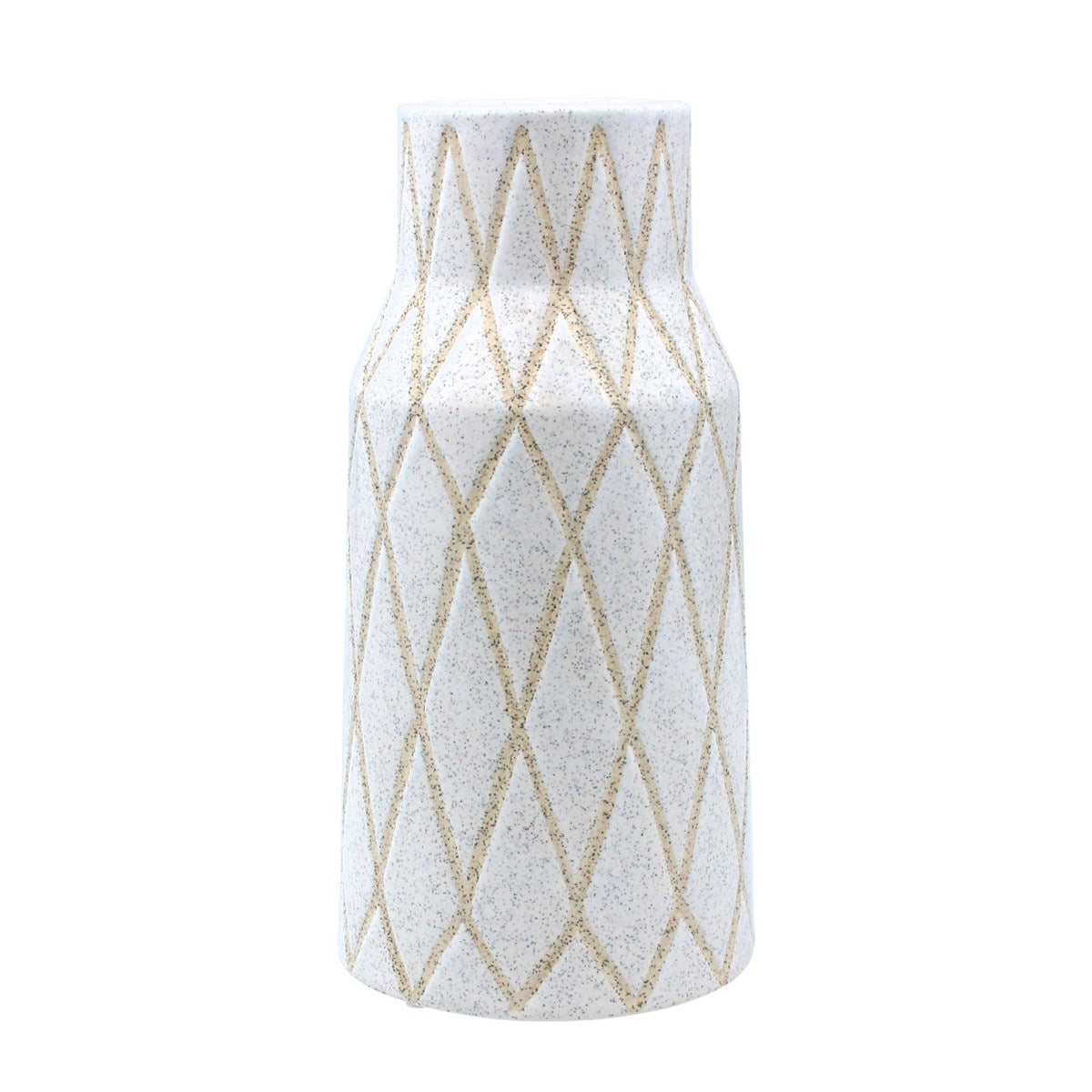 Speckle Geometric Ceramic Vase