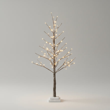 Snow Tree with Lights 120cm