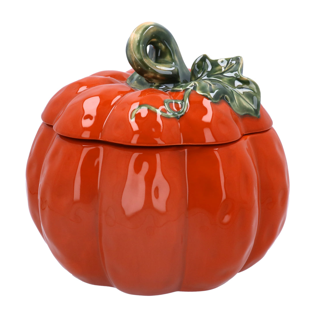 Pumpkin Ceramic Giant Pot with Lid