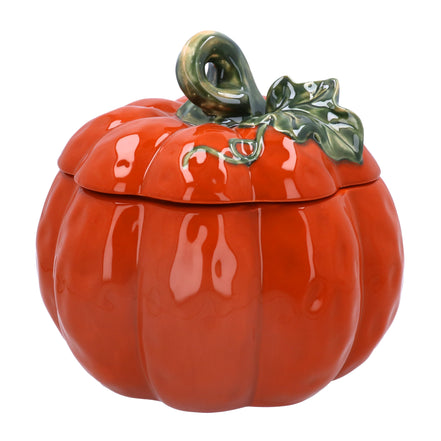 Pumpkin Ceramic Giant Pot with Lid