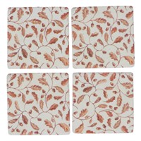 Oak Leaves Resin Coaster