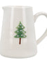 Stoneware Mini Jug with Green Tree