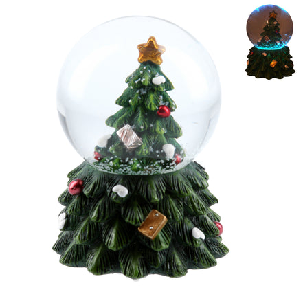 Christmas Tree Light Up Mini Snow Dome