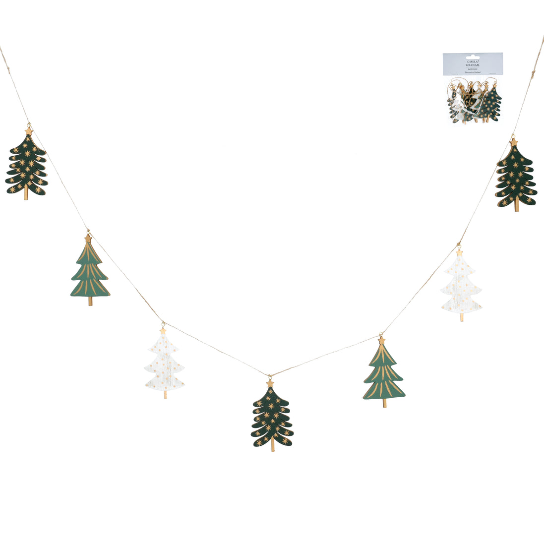 N/E Wooden Trees Garland