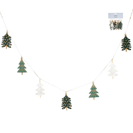 N/E Wooden Trees Garland