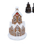 White Iced LED Gingerbread Village