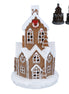 White Iced Light Up Gingerbread Village