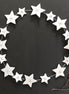 White Wooden Star Wreath Large