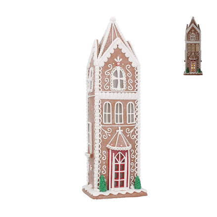 Tall Light Up Gingerbread House Ornament