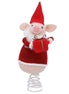 Pig With Santa Outfit Tree Topper