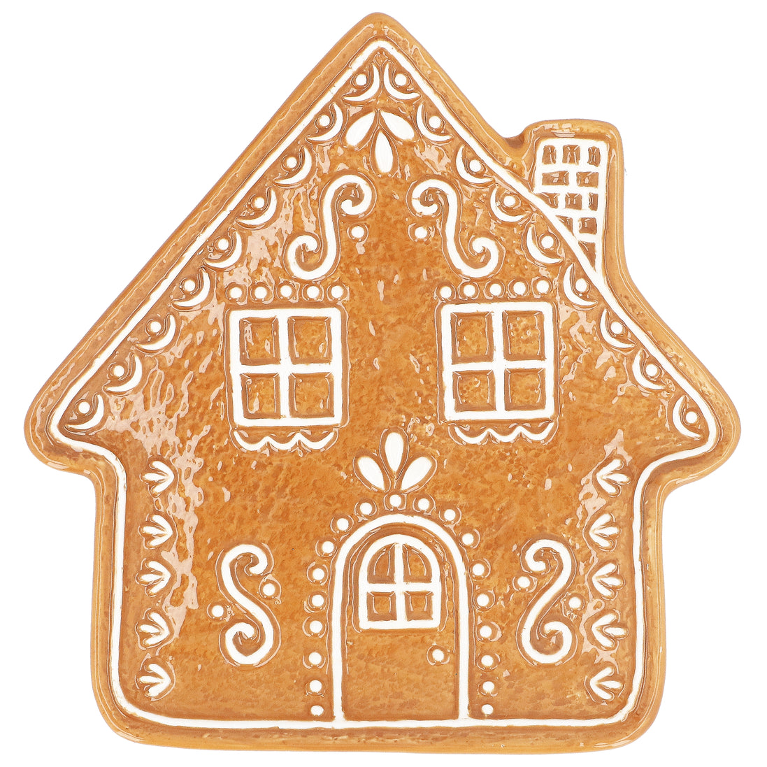 Small Gingerbread House Plate - Ceramic