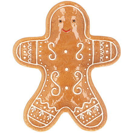 Small Gingerbread Man Plate - Ceramic