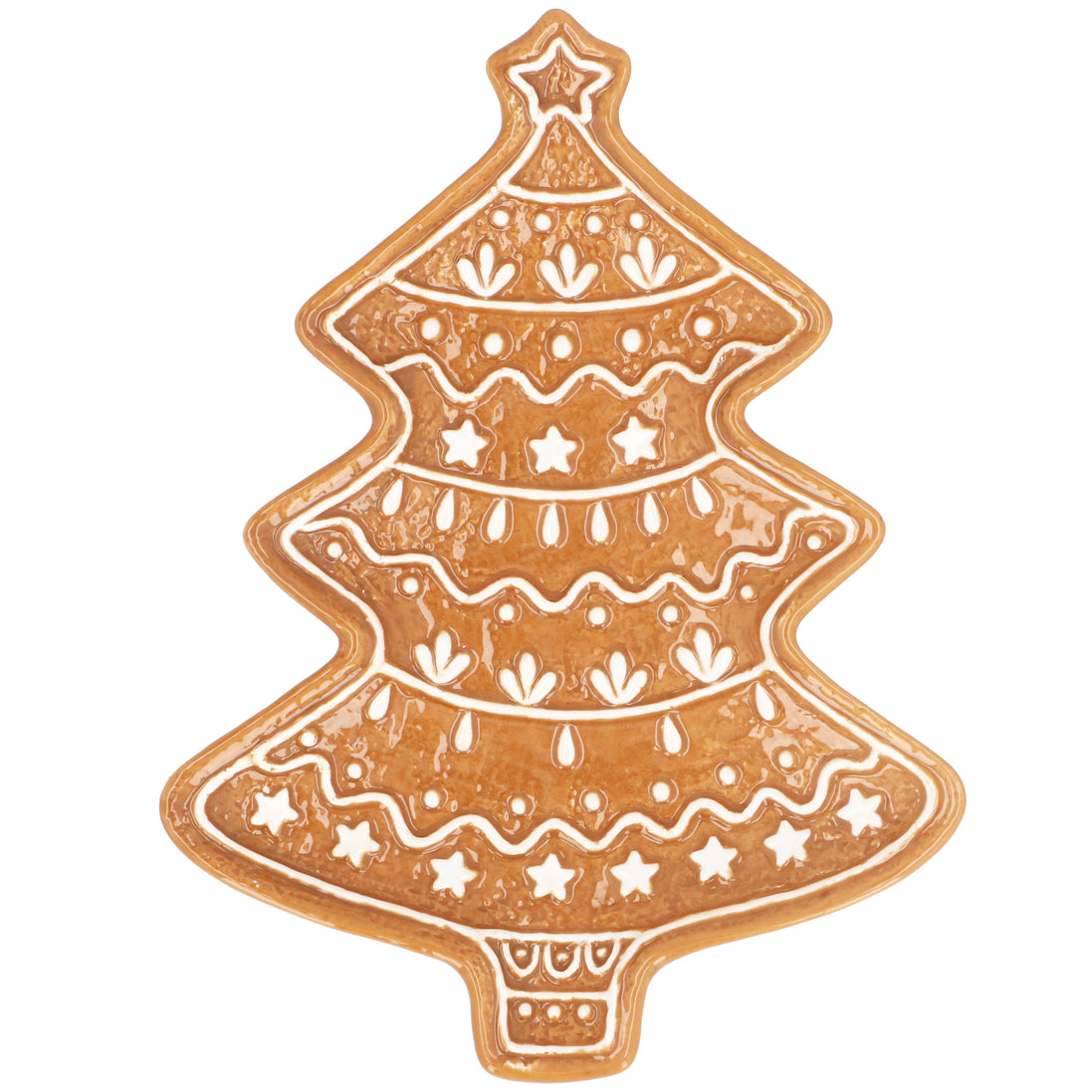 Gingerbread Tree Plate - Ceramic