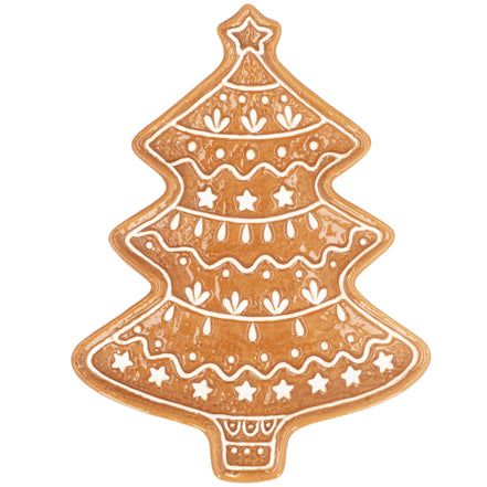 Gingerbread Tree Plate - Ceramic