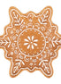 Gingerbread Snowflake Plate - Ceramic
