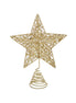 Gold Sparkling Wire Mesh Tree Top Star