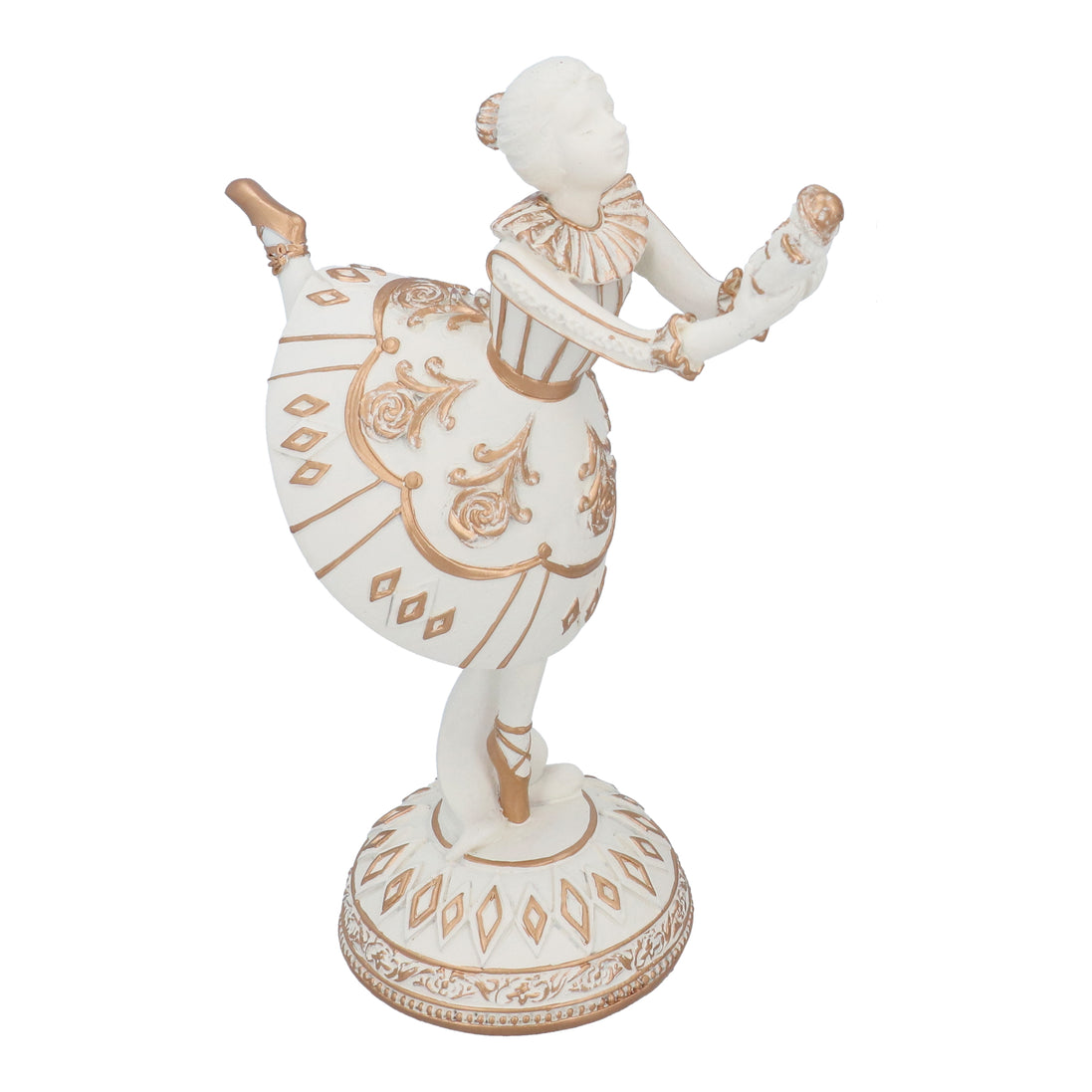 Cream & Gold Resin Clara Ornament